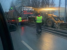 Сормовичи пожаловались на пробки из-за ремонта трамвайных путей