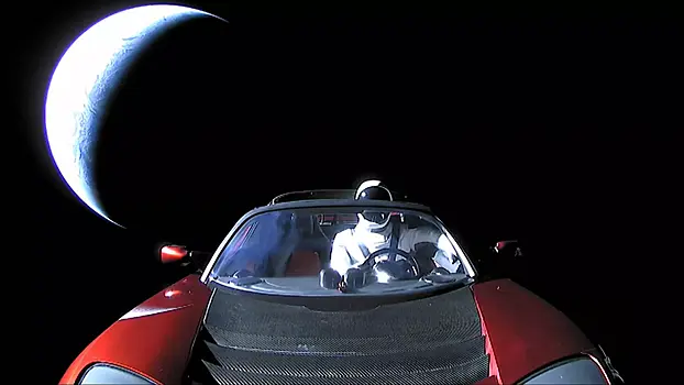 Электрокар Tesla добрался до Марса