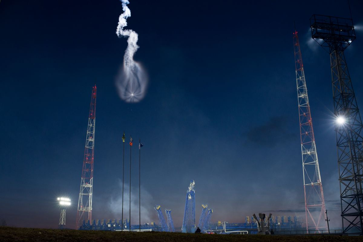 «Космическую медузу» заметили в небе после запуска «Союза» с космодрома Плесецк