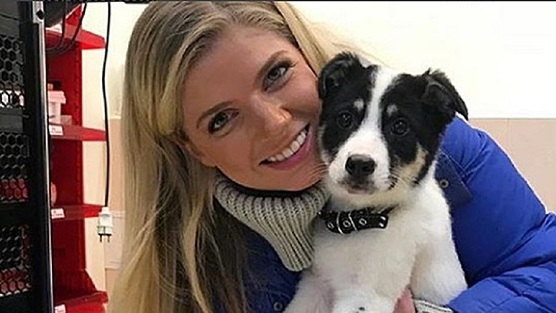 Настя Задорожная взяла собаку из приюта