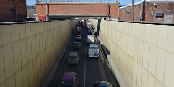 Движение временно ограничено по внутренней стороне ТТК в районе выезда из Лефортовского тоннеля