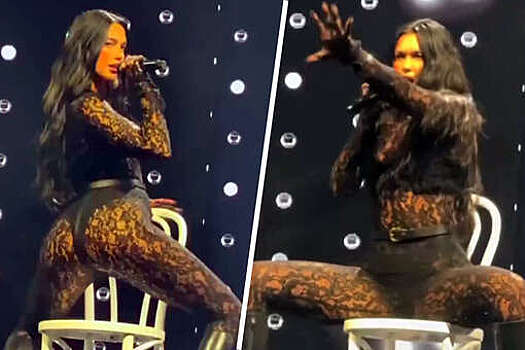 Певица Дуа Липа появилась на публике в прозрачном комбинезоне