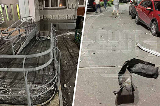 Baza: момент взрыва дрона в подмосковном Красногорске попал на камеру