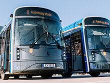 Представлен электробус с экраном снаружи пластикового кузова