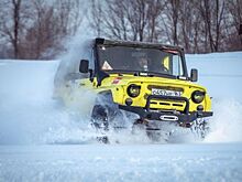 Умельцы из народа приспособили УАЗ «Хантер» для зимнего бездорожья