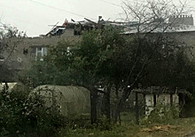 Крышу ветром снесло. Последствия урагана в Киржаче.