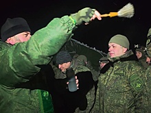 Бойцы группировки «Запад» провели крещенские купания в зоне СВО