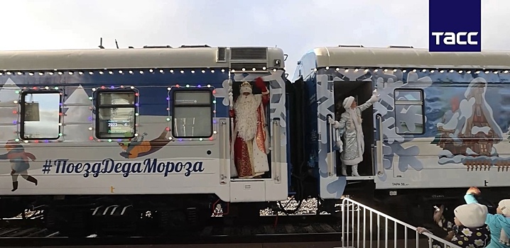 Дед Мороз на праздничном поезде приедет в Калугу 23 декабря