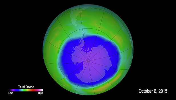Ученые: сокращение озоновой дыры над Антарктикой замедлилось