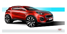 Представлены первые скетчи кроссовера Kia Sportage 2016