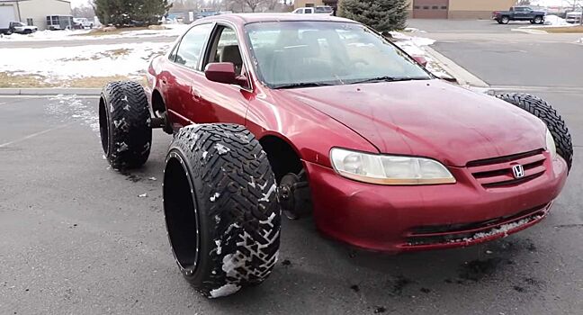 Представлена уникальная Honda Accord с большими колёсами