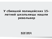 У сбившей полицейских 15-летней школьницы нашли револьвер