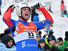 Российские саночники заняли весь пьедестал на этапе КМ