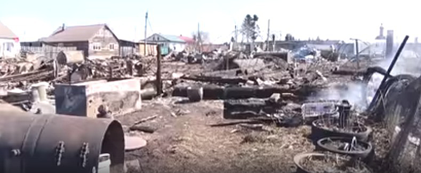 В сгоревшем посёлке Ачинского района рассказали о мародёрах