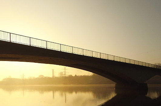 Завершён капитальный ремонт межрегионального моста, соединяющего Кубань с Адыгеей