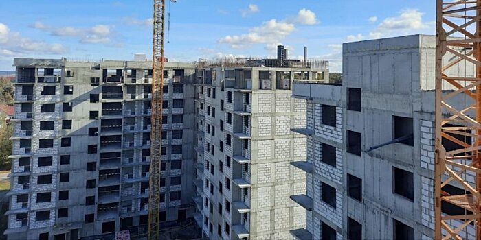 В горокруге Кашира согласно графику идет строительство двух домов ЖК «Радужный»