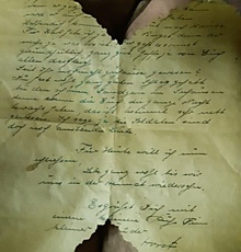 Калининградец нашёл возле замка Бальга письмо немецкого солдата