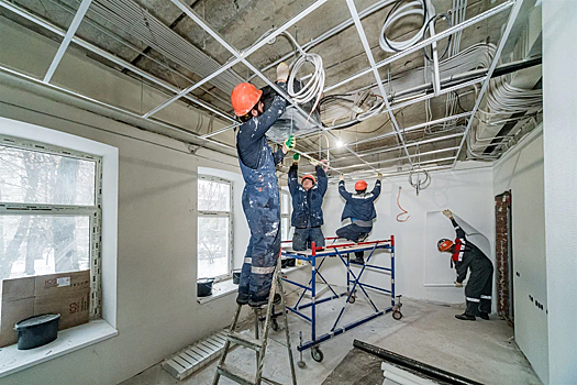 Капитальный ремонт старинного дома в районе Якиманка выполнен на 70 процентов