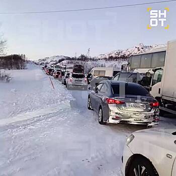 В Мурманской области образовались огромные пробки