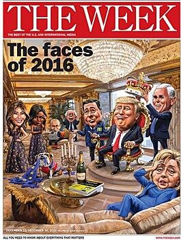 The Week поместил на обложку карикатуру на Путина и Трампа
