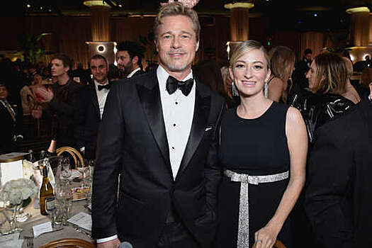 Брэд Питт пришел на "Золотой глобус" с новой прической