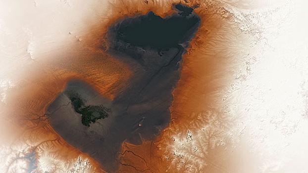 NASA показало снимок древнего озера-призрака