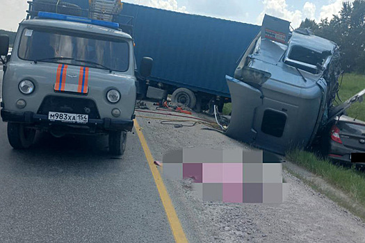 Водитель Shacman скончался в ДТП под Новосибирском