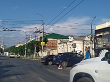 В Рязани на улице Соборной из-за ДТП образовалась пробка