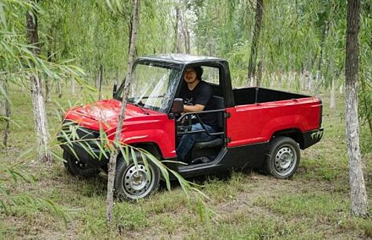В Китае выпустили самый дешевый электрический пикап - Pickman