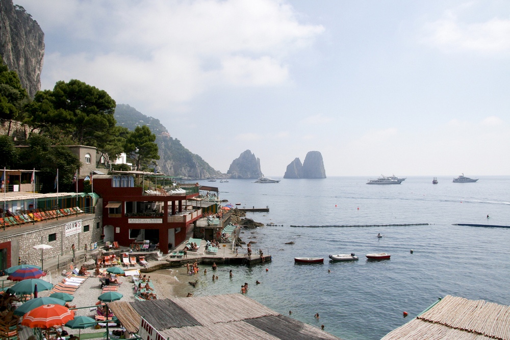 Пляж Marina Piccola, Капри, Остров Капри, Италия, Европа