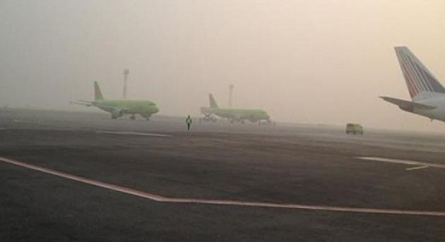 В Омск прибыли шесть авиарейсов, задержанных из-за тумана
