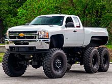 Chevrolet Silverado 6x6 на базе военного грузовика выглядит настоящим монстром