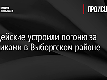 Полицейские устроили погоню за угонщиками в Выборгском районе