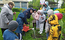 В Мордовии полицейские совместно с представителями Общественного совета организовали для дошколят эколого-патриотическую акцию «Сад Памяти»