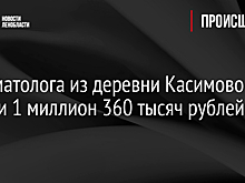 У стоматолога из деревни Касимово украли 1 миллион 360 тысяч рублей