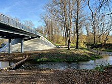 Ремонт моста через реку Люга в Вятскополянском районе завершили досрочно