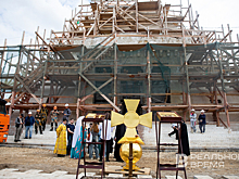 Минниханов проверил ход реставрации казанского храма-памятника павшим воинам