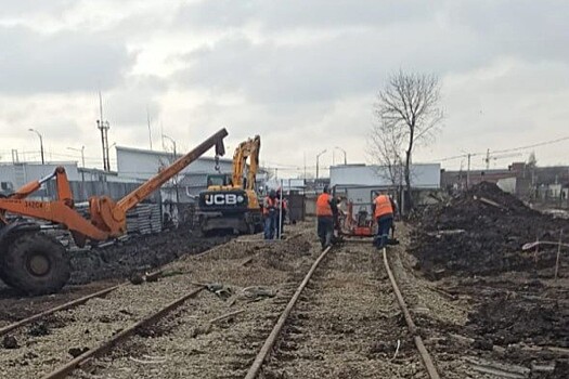 Почти 1,5 км трамвайных путей проложили до улицы Красных Партизан в Краснодаре