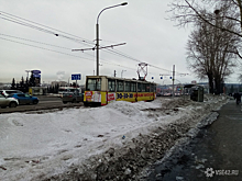 Трамвайное движение остановилось в Кемерове в час пик