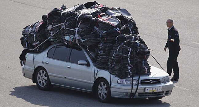 Как уложить в багажник все при поездке на дачу