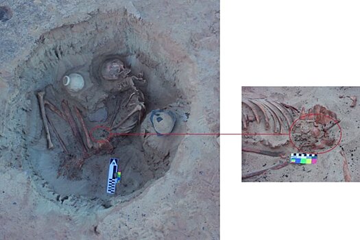 В Египте найдена странная древняя могила матери и ребенка