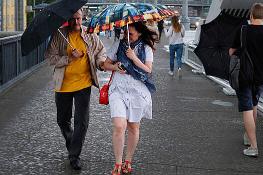 В Москве объявлен "оранжевый" уровень погодной опасности из-за дождей