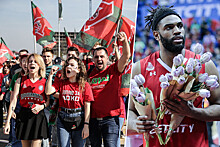 Марш фанатов «Локо», цветы дамам от игроков и футуристичные музыканты. Фото победы ЦСКА