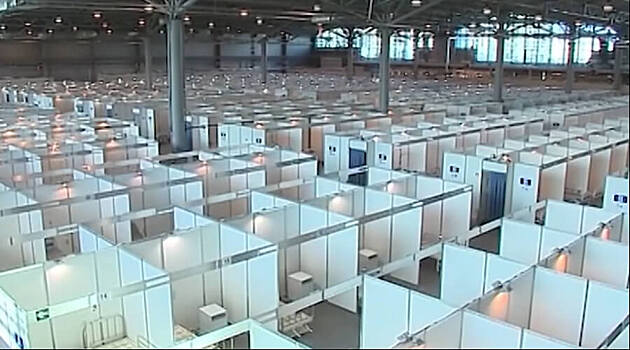 Коронавирус-экспо: В Санкт-Петербурге больных COVID-19 начали класть в выставочном павильоне