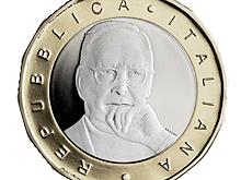 Композитор Эннио Морриконе на монете 5 евро Италии