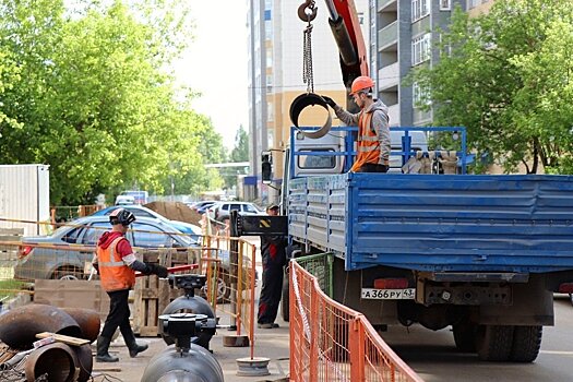 Т Плюс обновляет теплосети на ул. Жуковского, Советской и Некрасова с ограничением движения