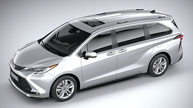  		 			Toyota Sienna 2021 получила максимальный балл безопасности за краш-тест IIHS 		 	