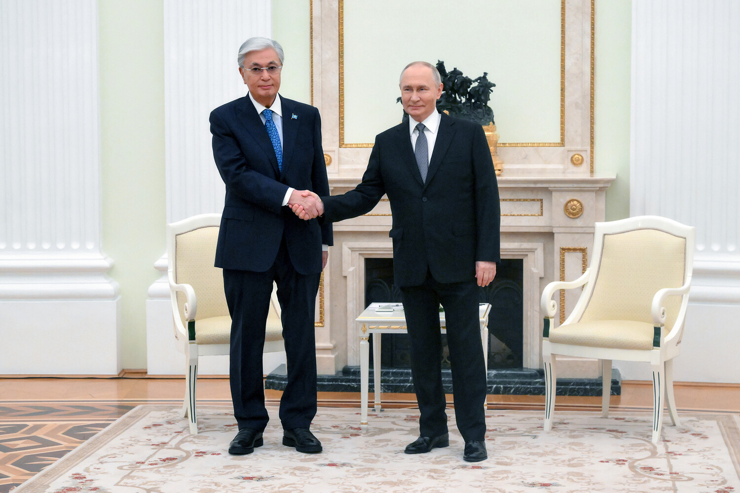 Путин проводит встречу с президентом Казахстана Токаевым