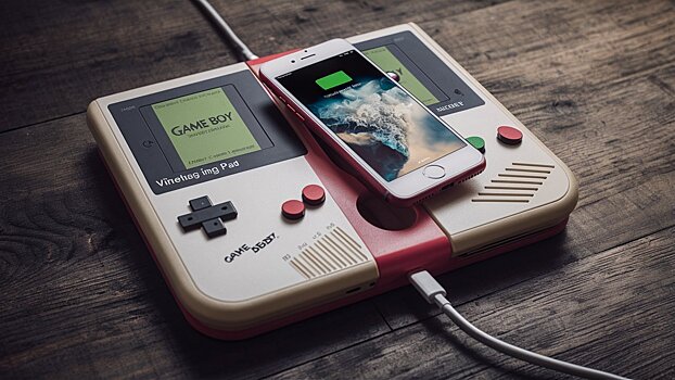 Вышла беспроводная зарядка для iPhone в виде ретроконсоли Game Boy