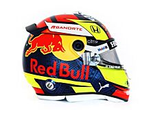 Серхио Перес показал свой шлем в цветах Red Bull Racing
